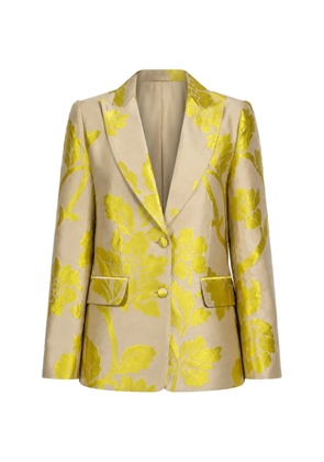 Maurizio Massimino floral-jacquard blazer - Neutrals