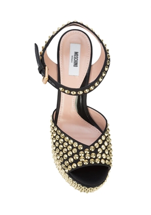 Moschino studded platform sandals - Black