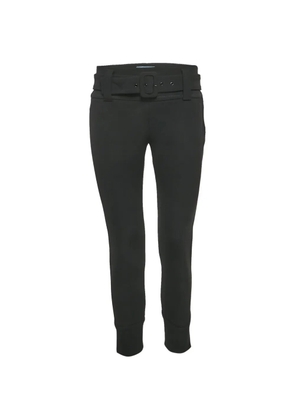 Prada Pre-Owned belted crepe trousers - Black