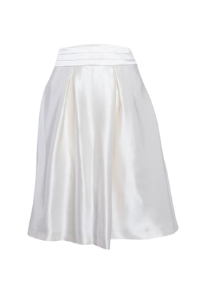 Celine Pre-Owned draped-detail mini skirt - White