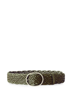 DRAGON DIFFUSION woven leather belt - Green