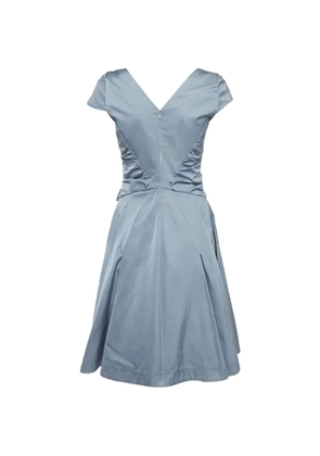 Cavalli Class bow-detail A-line midi dress - Blue