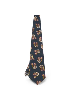Christian Dior Pre-Owned Monsieur printed tie - Blue