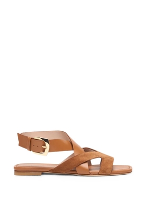 Stuart Weitzman Sai square-toe sandals - Neutrals