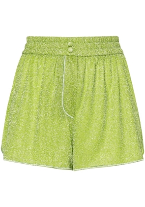 Oséree Lumière lurex shorts - Green