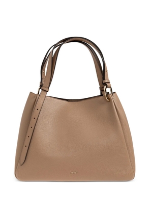 Furla Nuvola leather tote bag - Brown