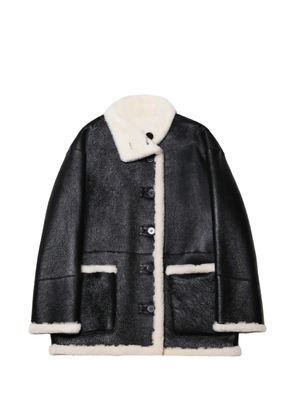 STAND STUDIO Heather reversible leather jacket - Black