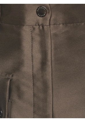 SANDRO flap-pocket mini skirt - Brown