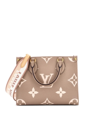 Louis Vuitton Pre-Owned OnTheGo Bicolor Monogram Empreinte Giant PM tote bag - Neutrals