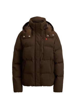 Polo Ralph Lauren logo-embroidered padded jacket - Brown