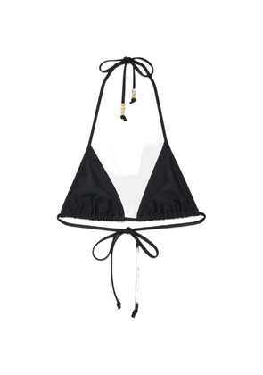 JW Anderson bead-embellished triangle bikini top - Black