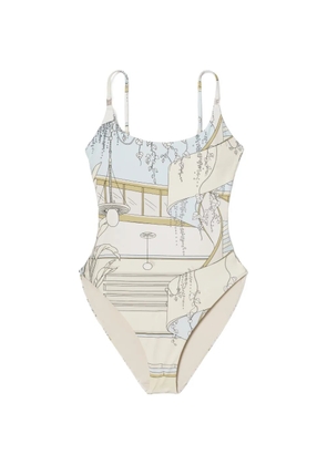 Tory Burch printed swimsuit - Neutrals