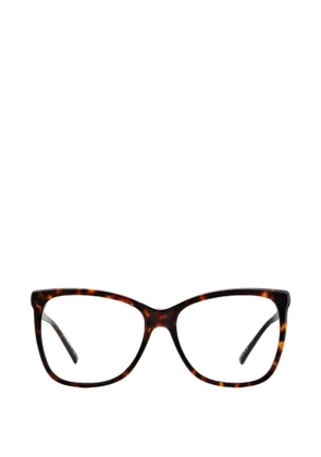 Jimmy Choo glitter-detail square-frame glasses - Brown