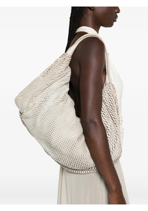 SOMMET Aura Rete leather shoulder bag - Neutrals