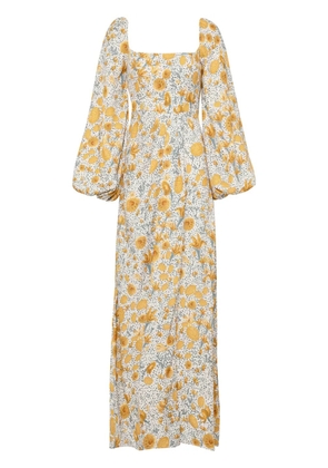 Agua By Agua Bendita Vida Capullo dress - Yellow