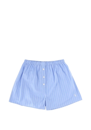 Sporty & Rich striped button shorts - Blue