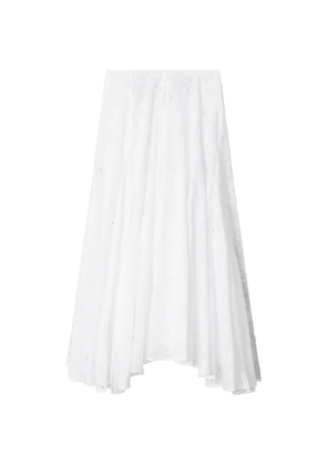 Tory Burch cotton eyelet skirt - White