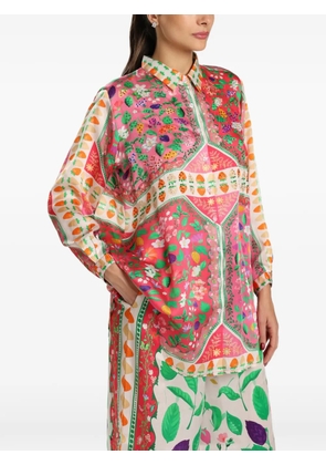MIAU by Clara Rotescu floral-print shirt - Pink