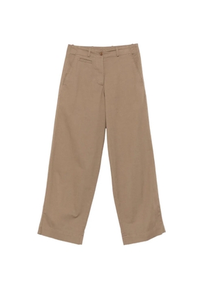 The Row Fadry wide-leg buckle-detail trousers - Neutrals