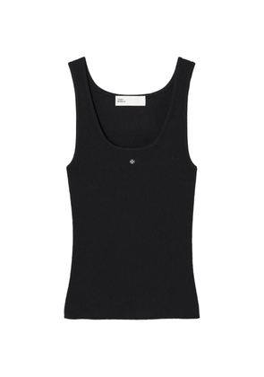 Tory Burch viscose knit tank top - Black
