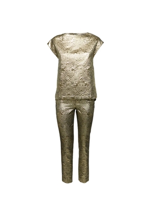 Zadig&Voltaire brocade-texture trousers set - Gold