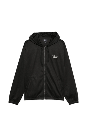 Stüssy logo-embroidered hoodie - Black
