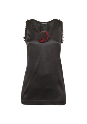Dolce & Gabbana Pre-Owned bow-detail sleeveless top - Black