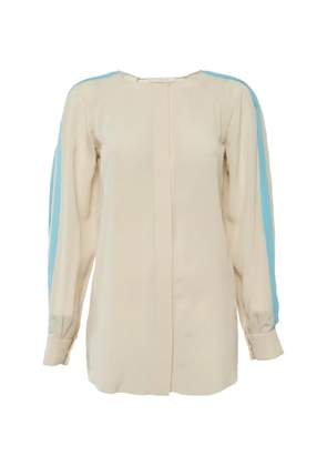 Chloé Pre-Owned tie-detail silk blouse - Neutrals