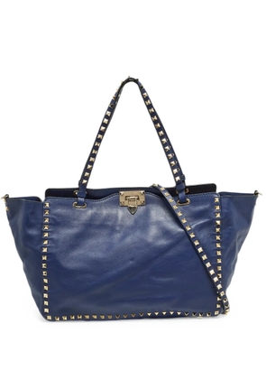 Valentino Garavani Pre-Owned medium Rockstud Trapeze tote bag - Blue