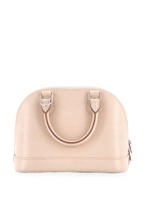 Louis Vuitton Pre-Owned Alma Handbag Epi Leather with Logo Jacquard Strap BB shoulder bag - Neutrals