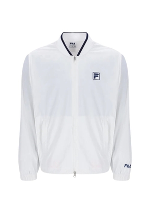 Fila logo-patch zip-up jacket - White