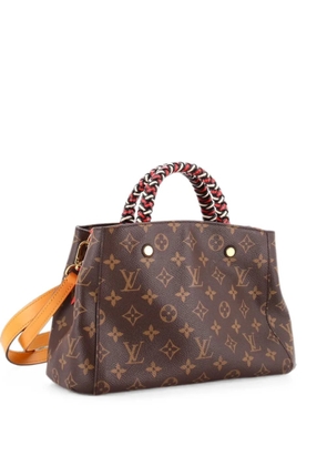 Louis Vuitton Pre-Owned Braided Handle Montaigne Handbag Monogram Canvas BB tote bag - Brown
