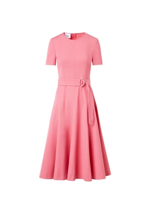Akris Punto belted short-sleeve midi dress - Pink