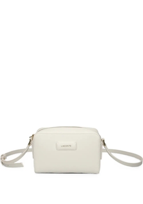 Lacoste logo-plaque crossbody bag - White