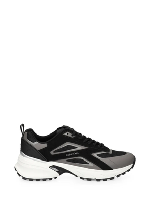 Calvin Klein logo-print panelled low-top sneakers - Black
