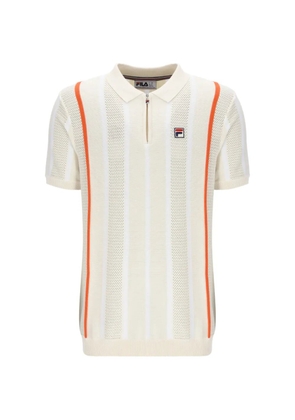 Fila Giorgio crochet-knit polo shirt - White