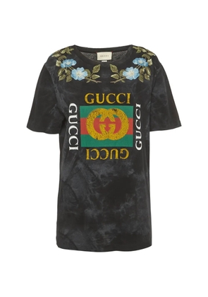 Gucci Pre-Owned embroidered short-sleeve T-shirt - Black