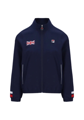 Fila logo-patch zip-up track sweatshirt - Blue