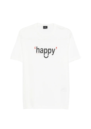 PS Paul Smith Happy short-sleeve T-shirt - White