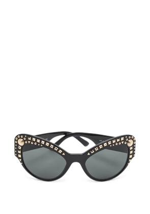 Versace Pre-Owned studded cat-eye sunglasses - Black