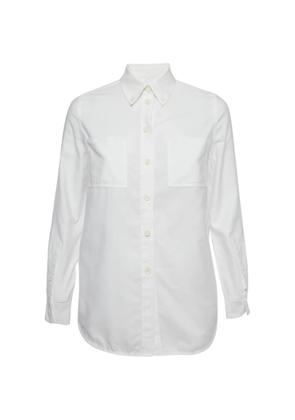 Burberry Pre-Owned label applique button-down shirt - White