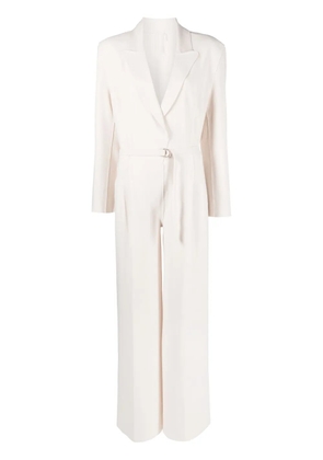 Norma Kamali single breasted V-neck jumpsuit - Neutrals