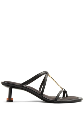 Jacquemus 45mm Les Pralu Basses sandals - Black