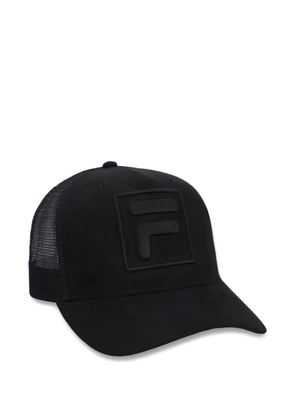Fila Turo F-Box suede-mesh cap - Black