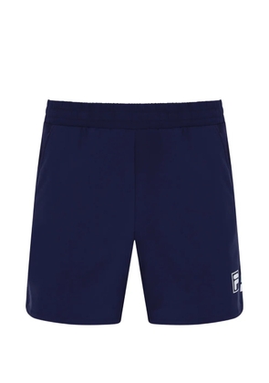 Fila logo-patch side-slit shorts - Blue