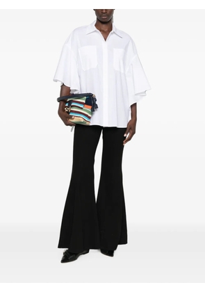MOUTAKI flutter-sleeve button-up shirt - White