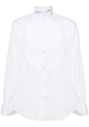 Giorgio Armani plastron-embellished tuxedo shirt - White