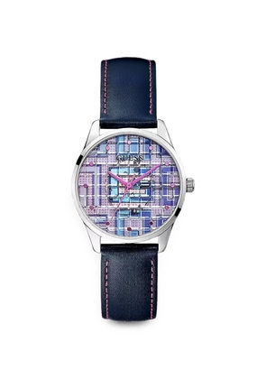 GUESS USA logo-print 36mm watch - Purple
