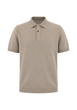 FRANZESE COLLECTION Gossip ribbed polo shirt - Neutrals