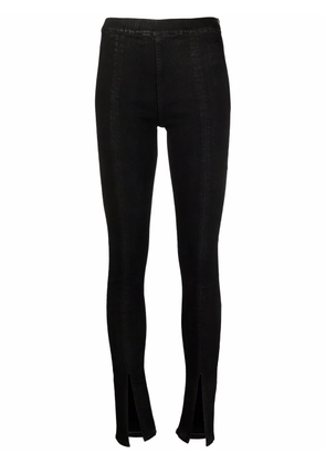 Rick Owens Slit Front Leggings - Black